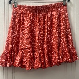 Loft polka dot skirt
